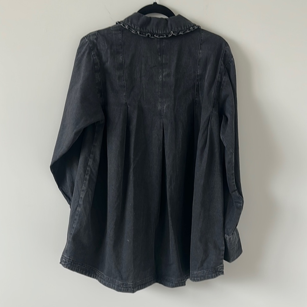 Free People Charlie Denim Tunic Shirt M - Picture 5 of 7
